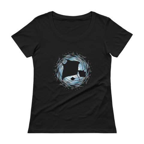 Manta Swirl Womens T-Shirt